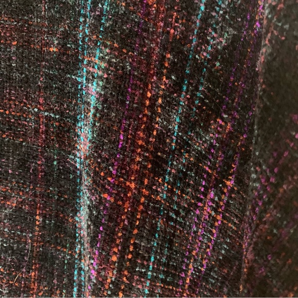 Handmade Multicolor Knit Fringe One Size Poncho - Picture 11 of 12